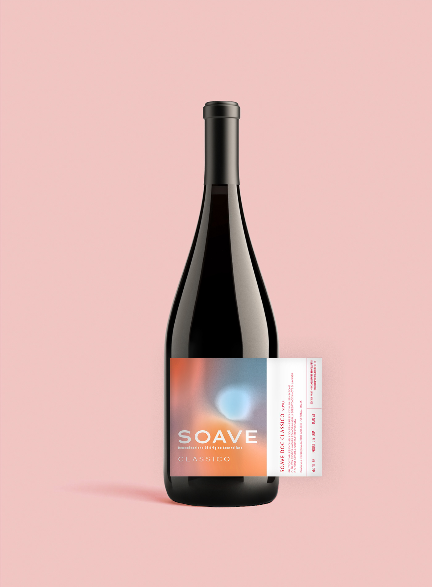 branding  design etichetta italian Label Packaging Soave White wine winery