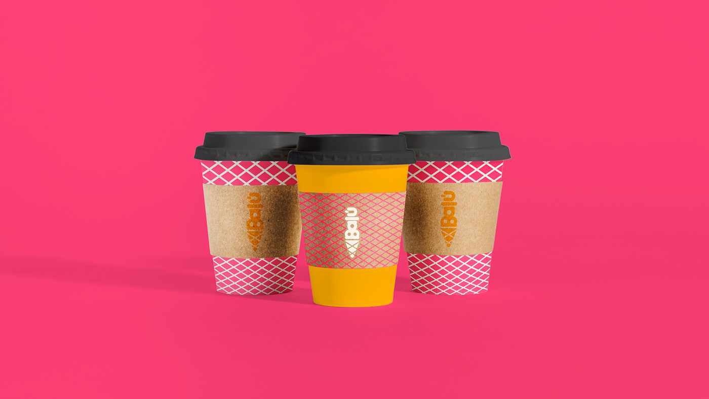 ice cream branding  design Coffee