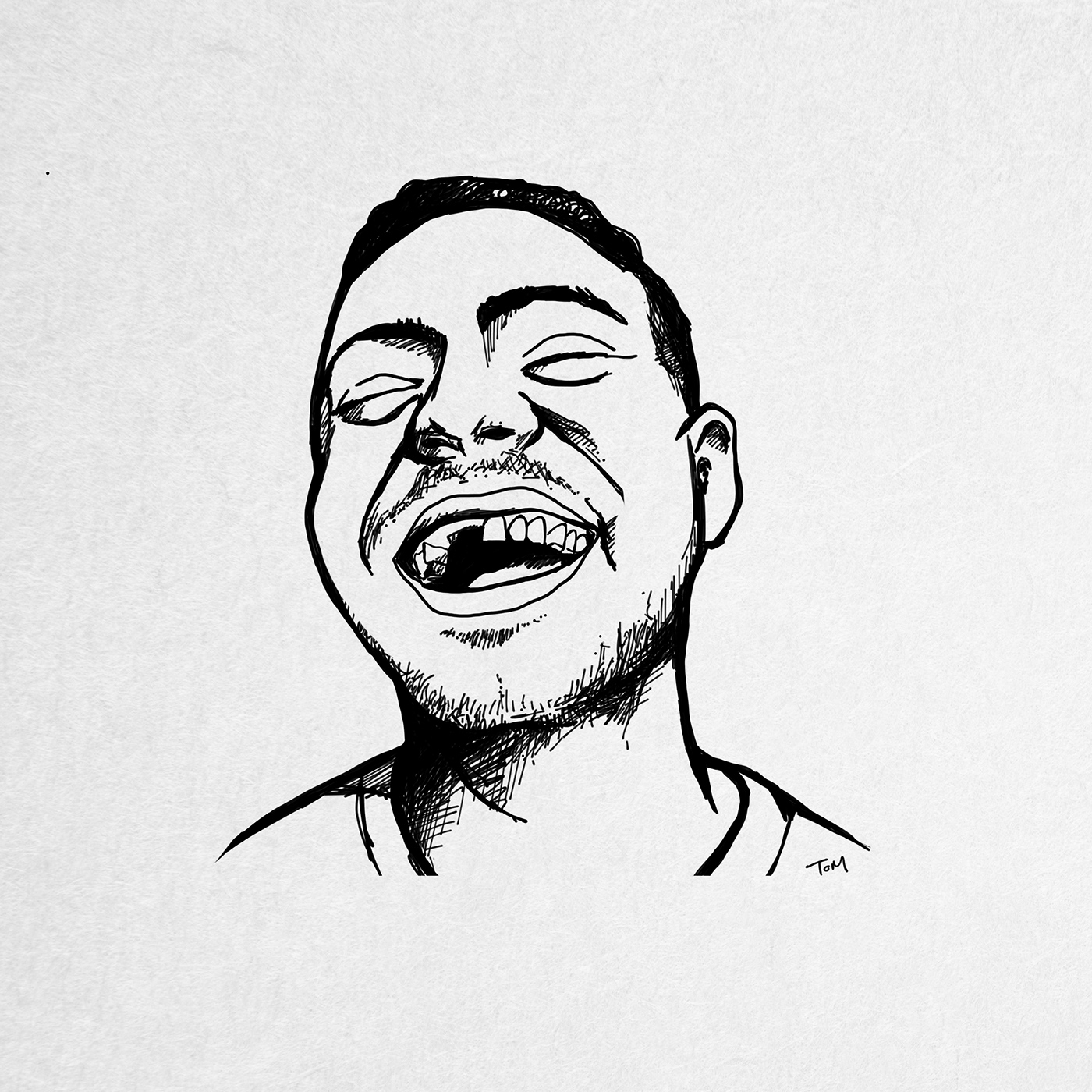 sketch rap hip hop line drawing ink black white doodle pen contrast Marker