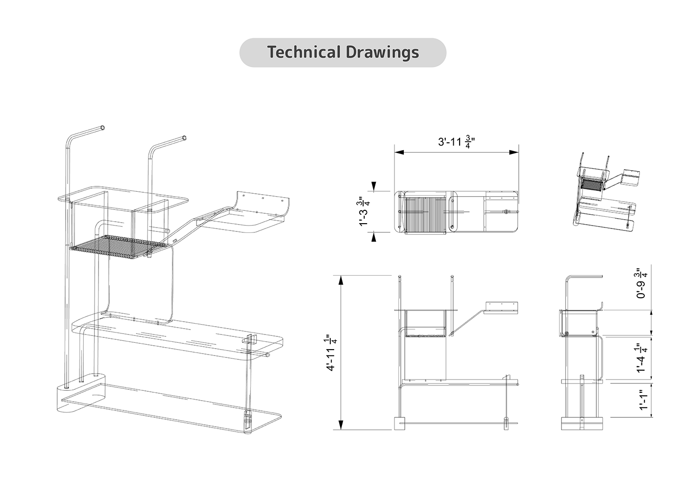 furniture design  luxury metal minimal patina powder coating product design  Shelf storage unit trend
