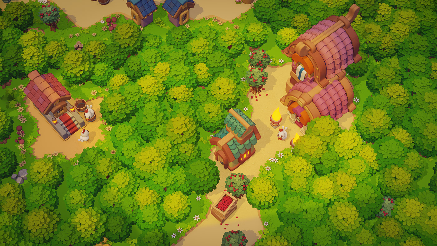blender 3d environment farm Game Art strategy