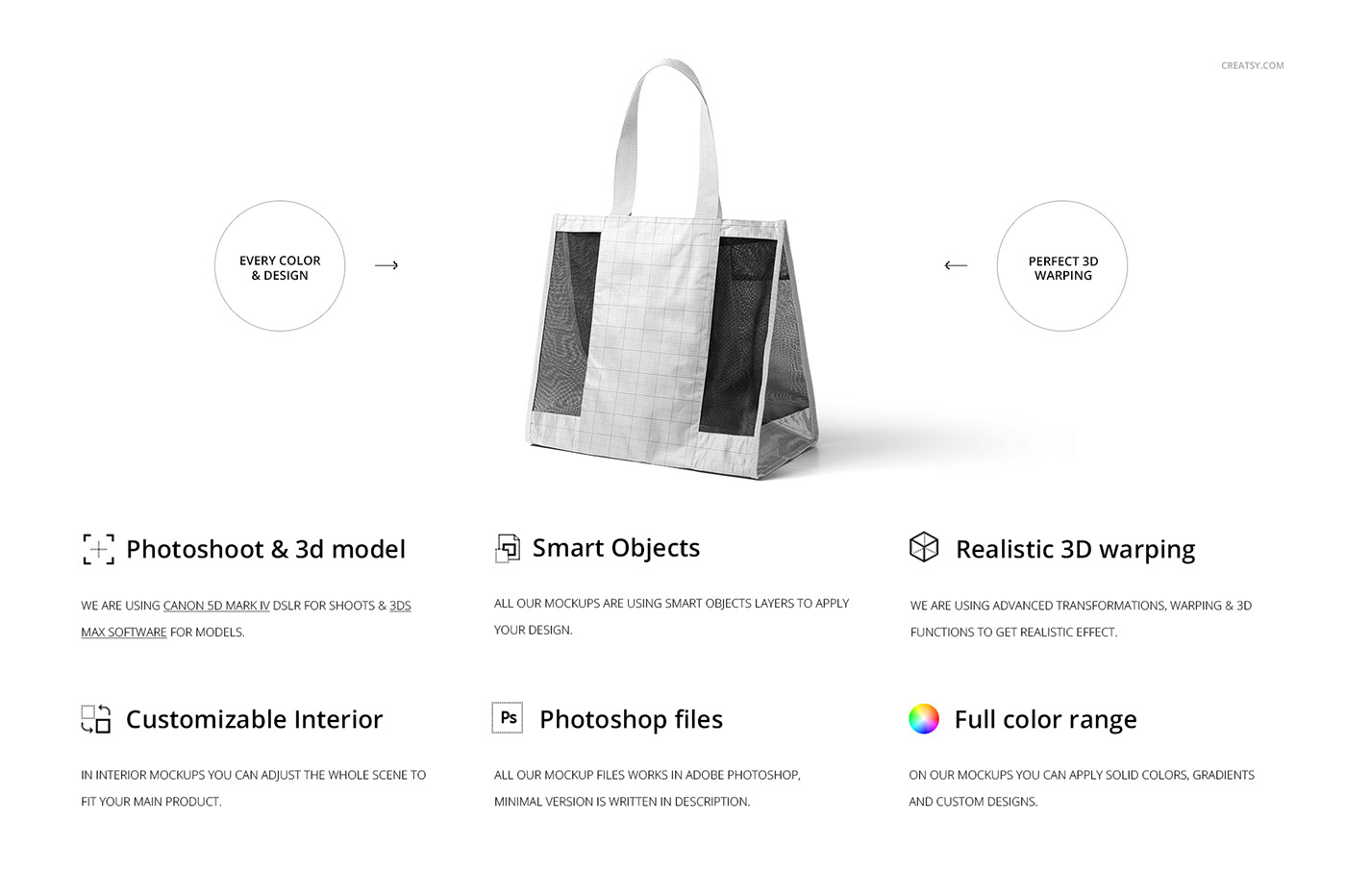 Download Mesh Shopping Tote Bag Mockup Set on Behance