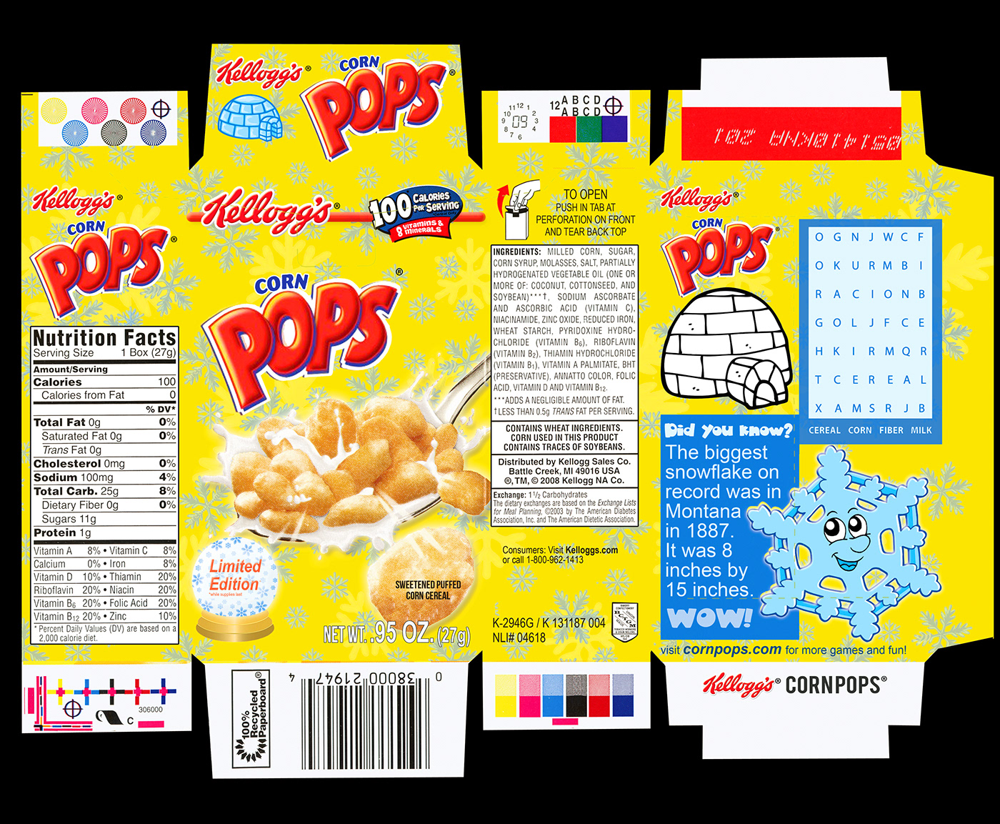 Corn Pops Cereal Box Design on Behance