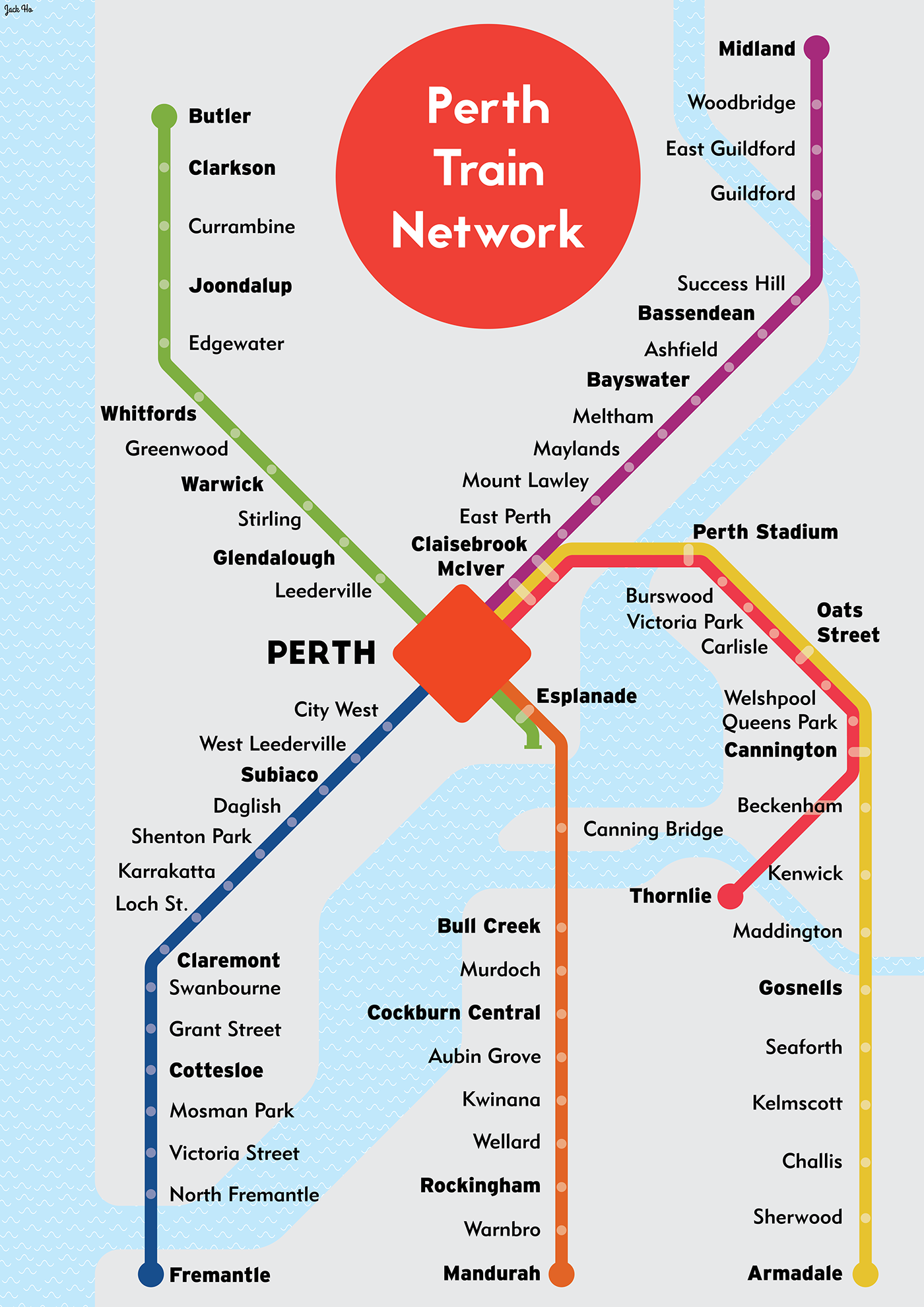 V Line Train Map