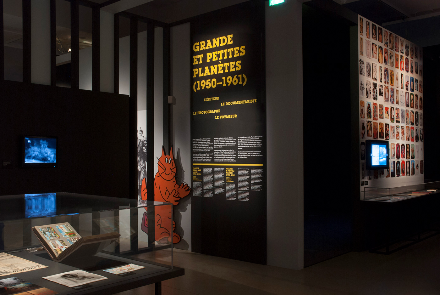 Signage graphic design  museum Exhibition  cinematheque Paris felixmuller type