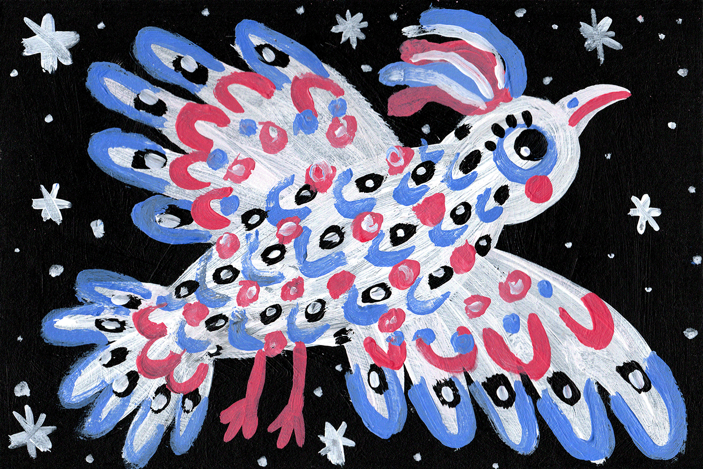 bird birds childrens cute experimental ILLUSTRATION  night outer space Space  aliens