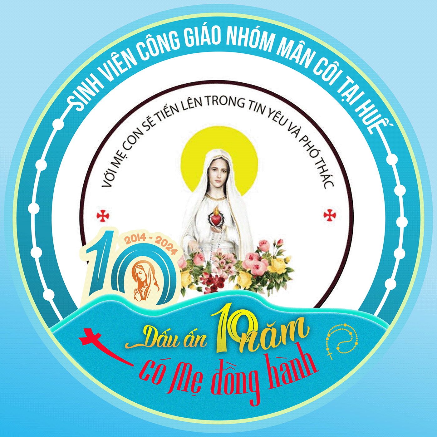 logo Catholic Anniversaire 10 years St Mary frame Frame Facebook