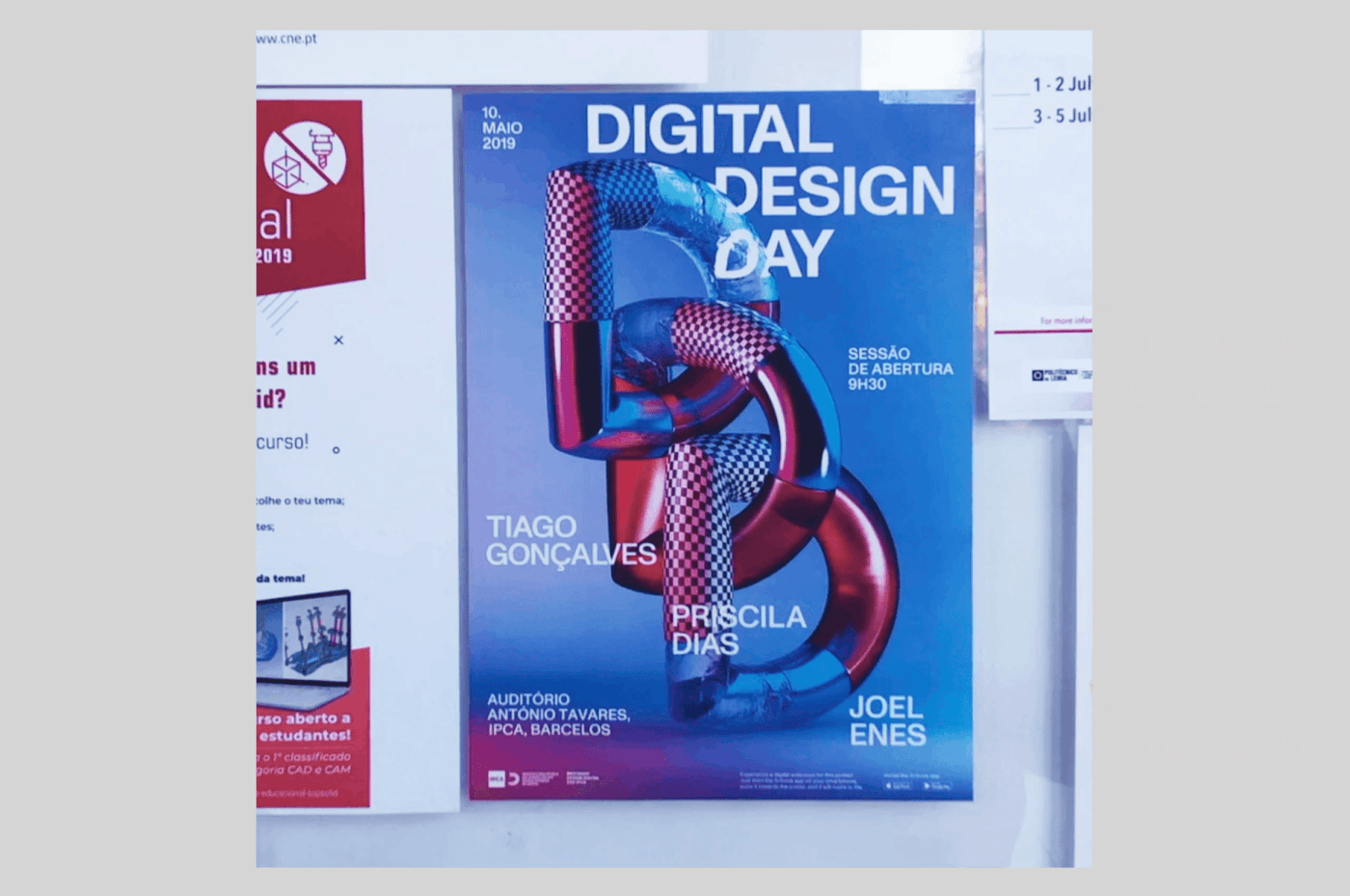 augmented reality artivive poster digital IPCA digital design neon glass 3D