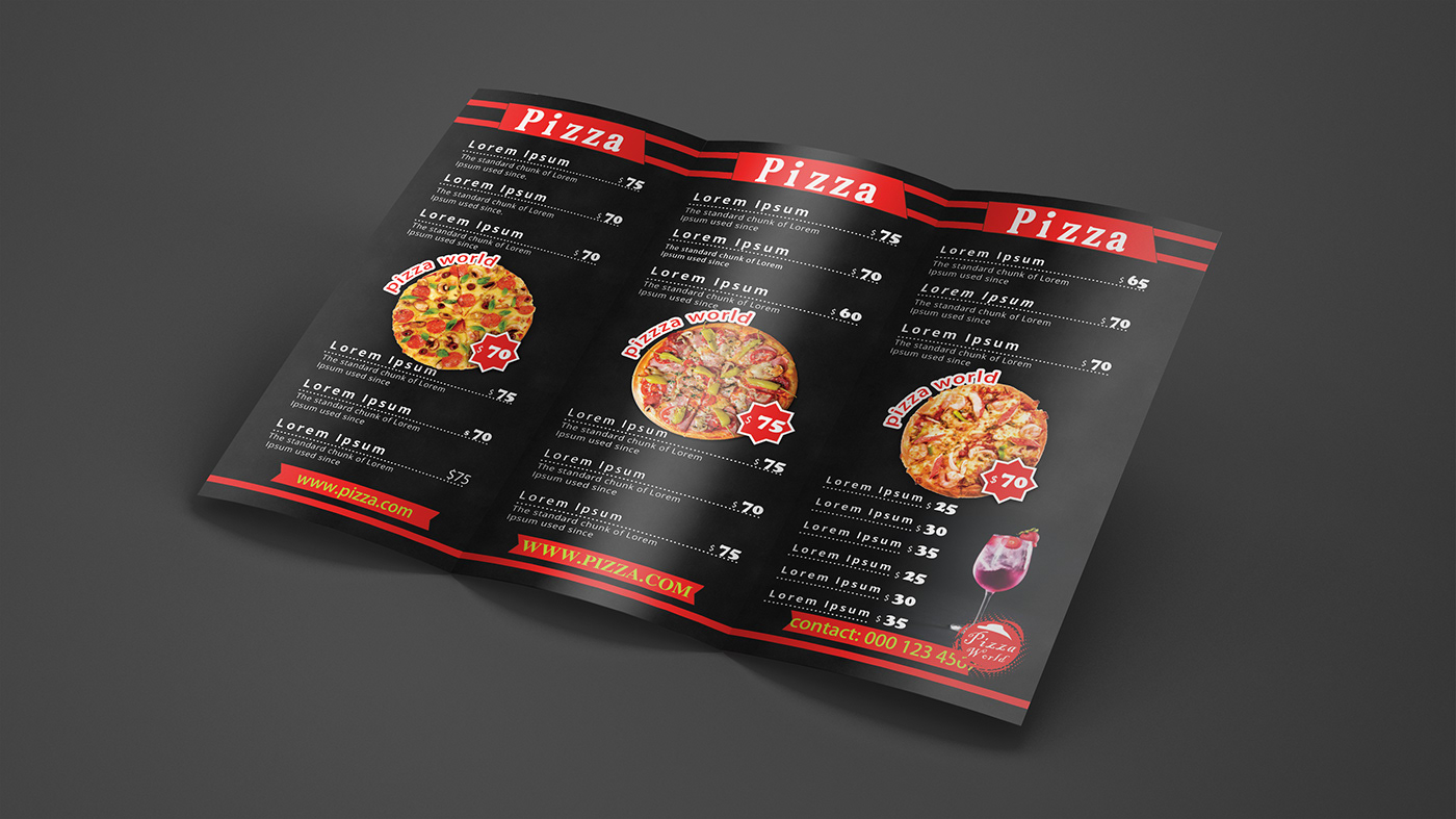 black brochure cafe cafe menu delicious elegant Fast food Fast food menu flyer Food 