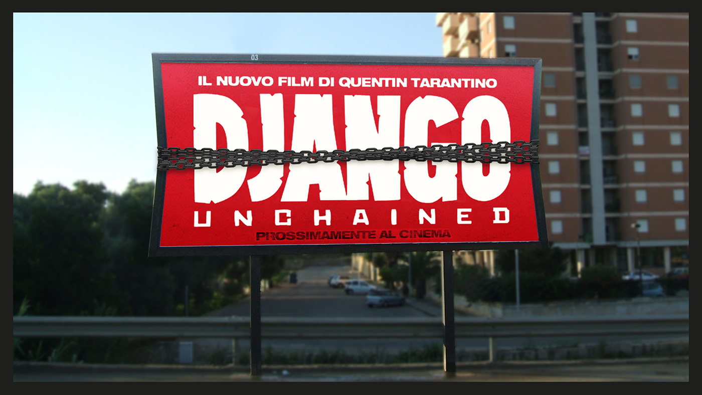 Spaghetti Western Movies Quentin Tarantino Offline Promotion Online Promotion facebook app Smartphone app Kinect Billboard django promo & activation