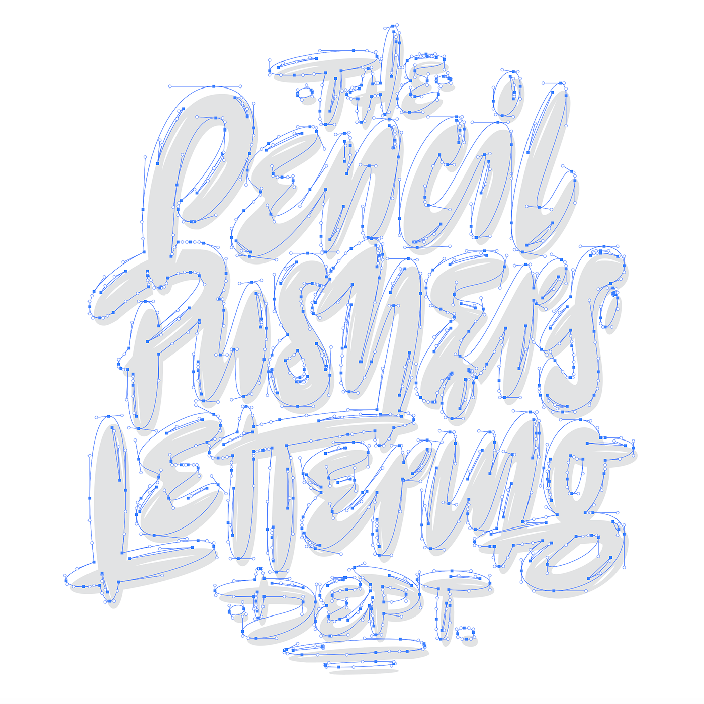 Drawing  Handlettering lettering pencil pencil pushers screenprint shirt sketch typography   vector