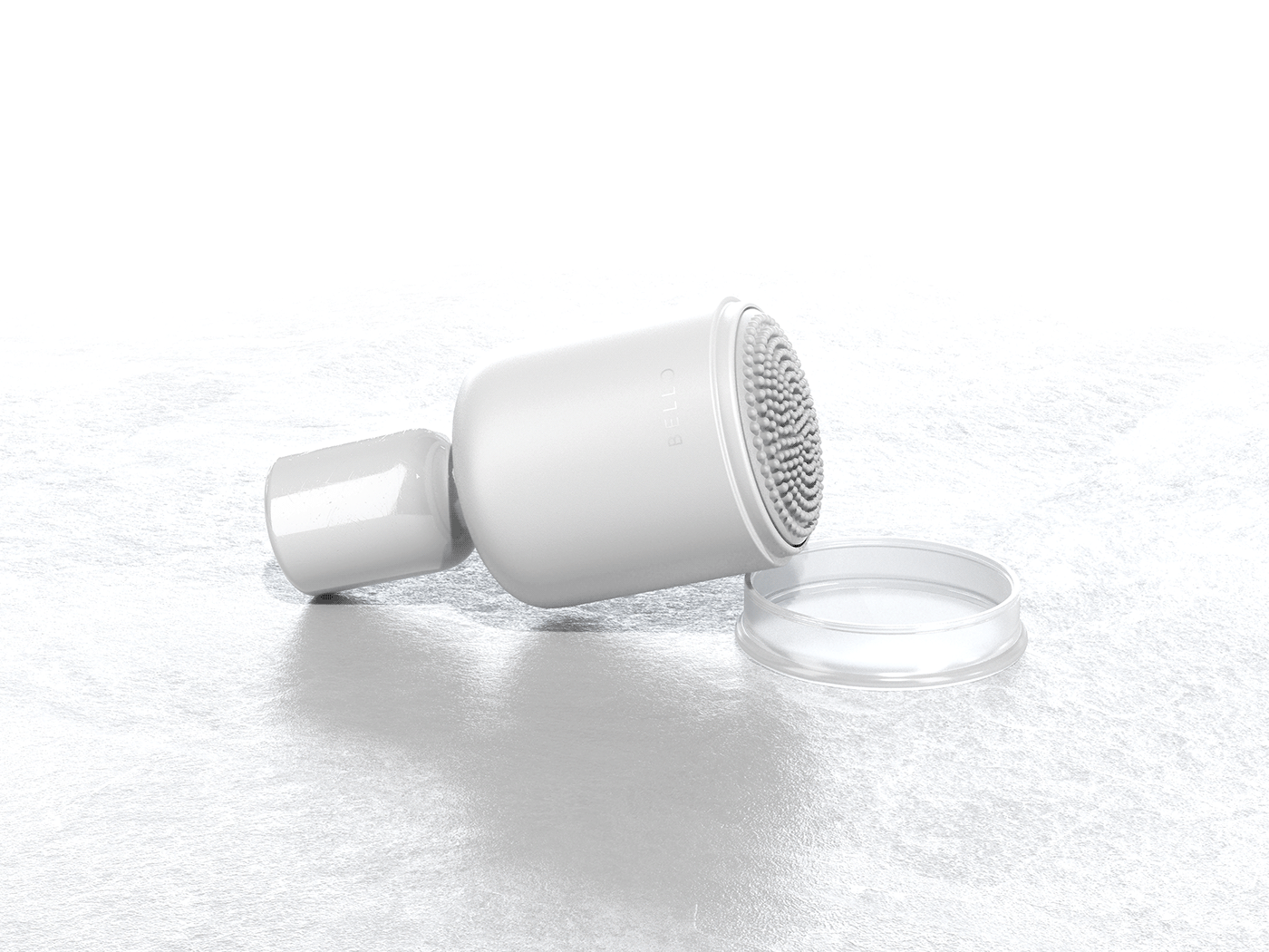 CGI cleansing grooming industrial Massager Packaging product design  Render selfcare skincare