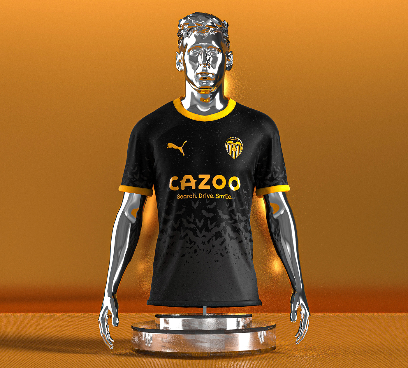 Jersey Design football shirt design 3D Fashion  kit jersey football design football shirt valencia