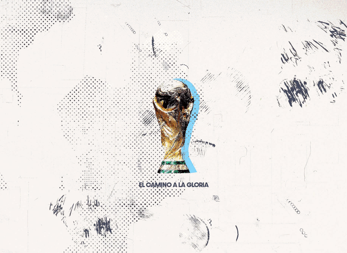 argentina artwork graphic maradona messi mundial UI/UX Web Design  world cup football
