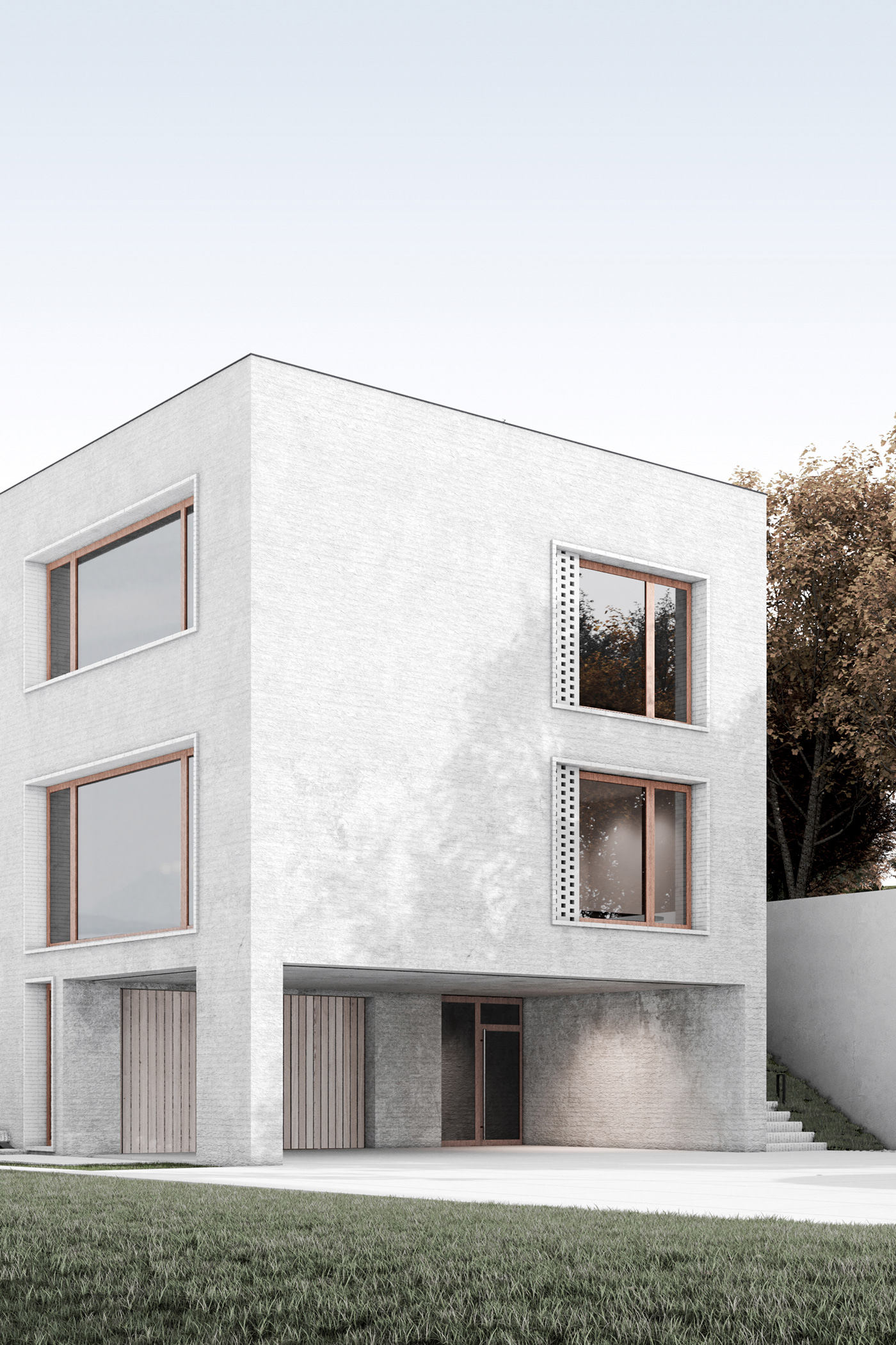3dsmax architecture archvis CGI corona design house minimalist Project Residence