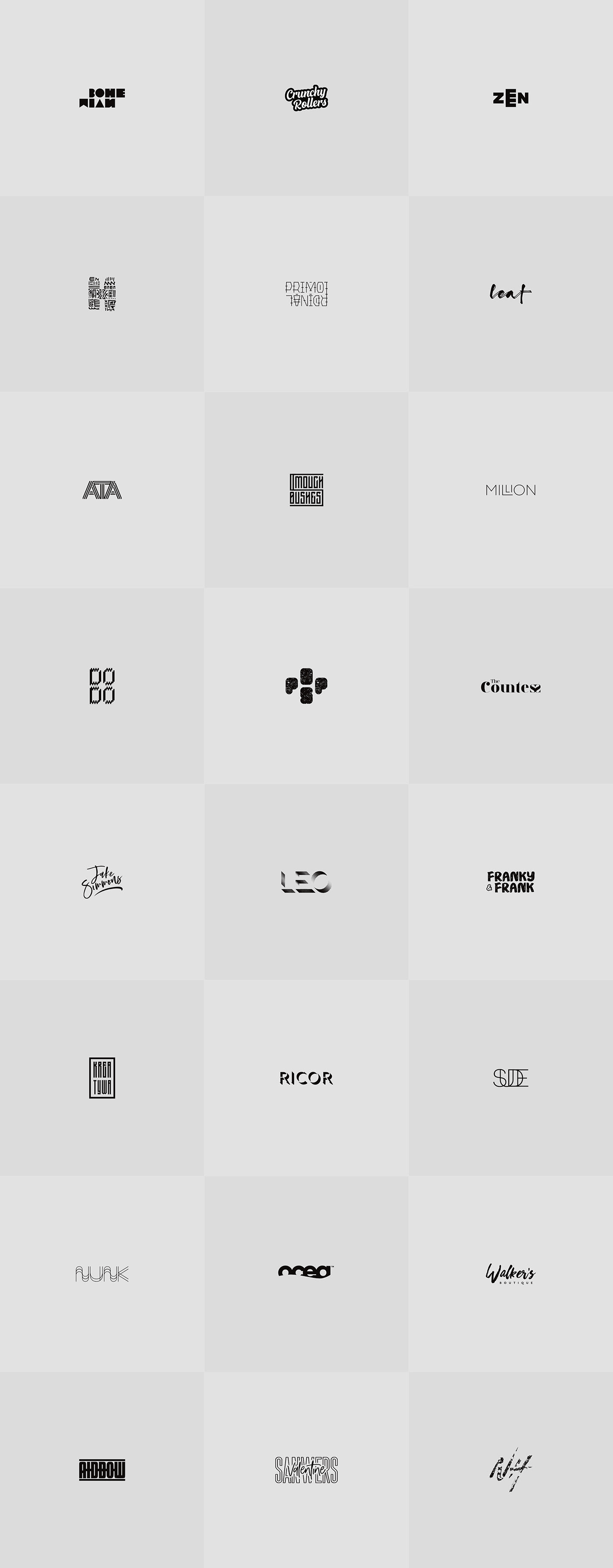 logo Logotype wordmark lettermark logofolio Calligraphy   brandmark logos