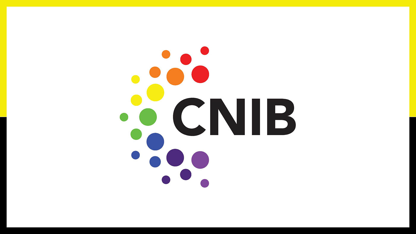 baranding billboard designing CNIB Cross Media Production Design for health foundation logo grid Re-Designing logo