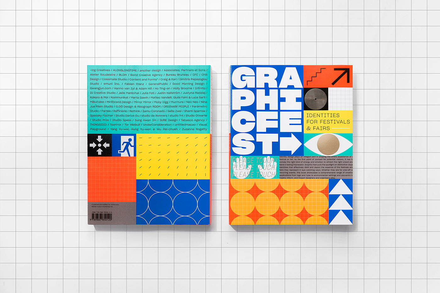 graphic festival branding  Event identity book design poster venue Fair fluorescent