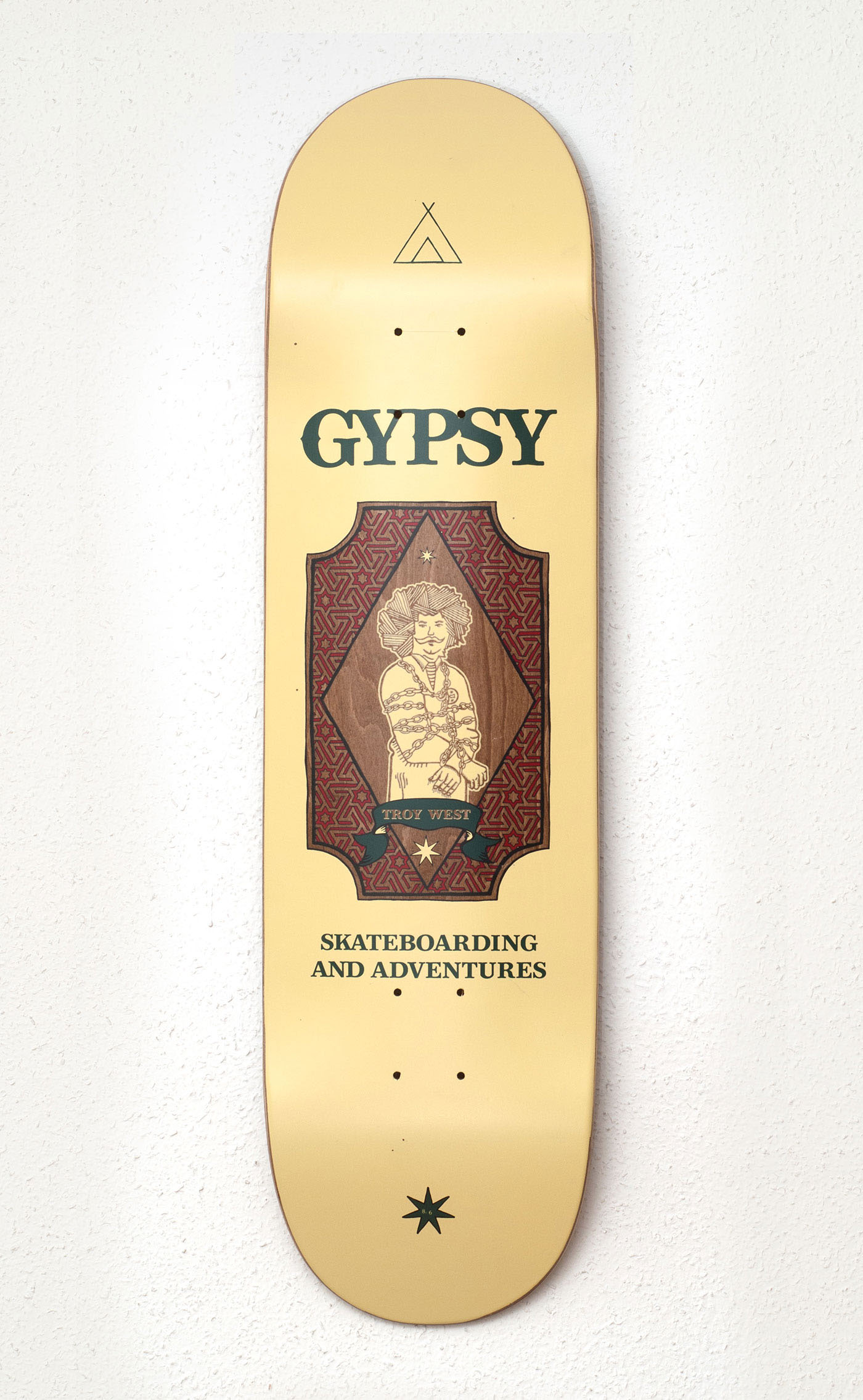 gypsy skateboarding skateboard skateboardgraphics adventures skate rollbrett wood handdrawn abracadabra magician houdini