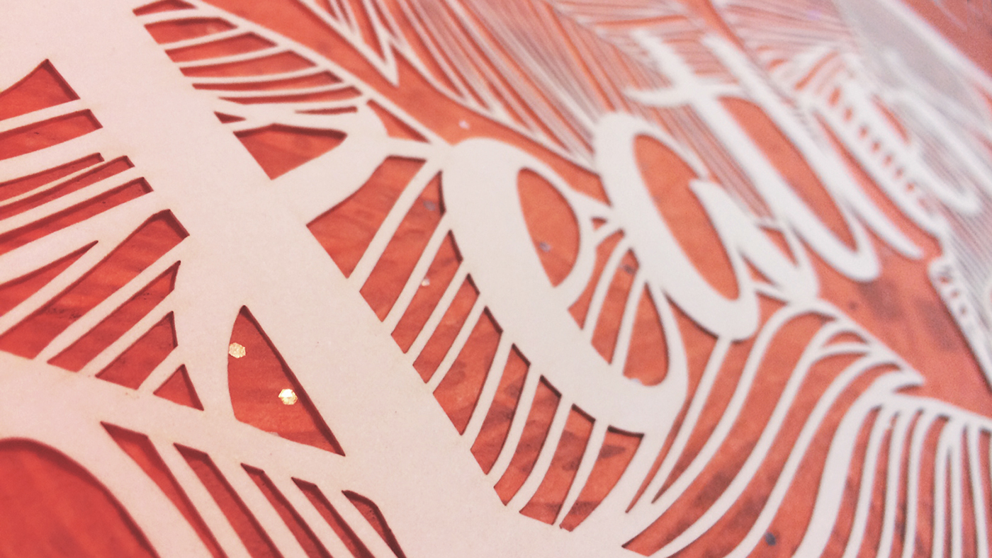 paper cut paper art laser cutter ILLUSTRATION  typography  