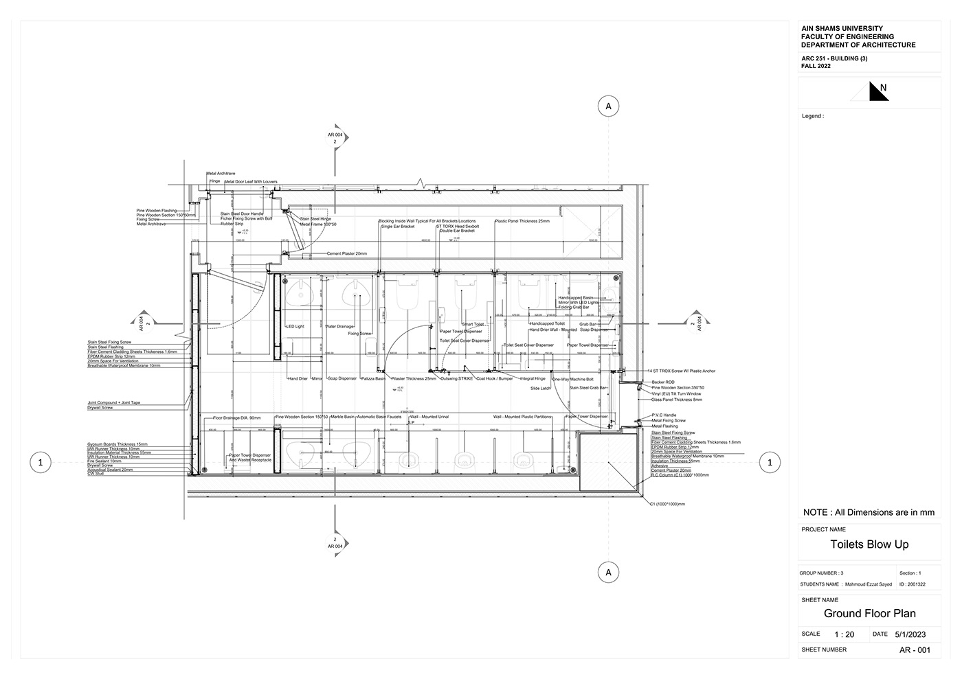 shop drawing architecture AutoCAD finishing
