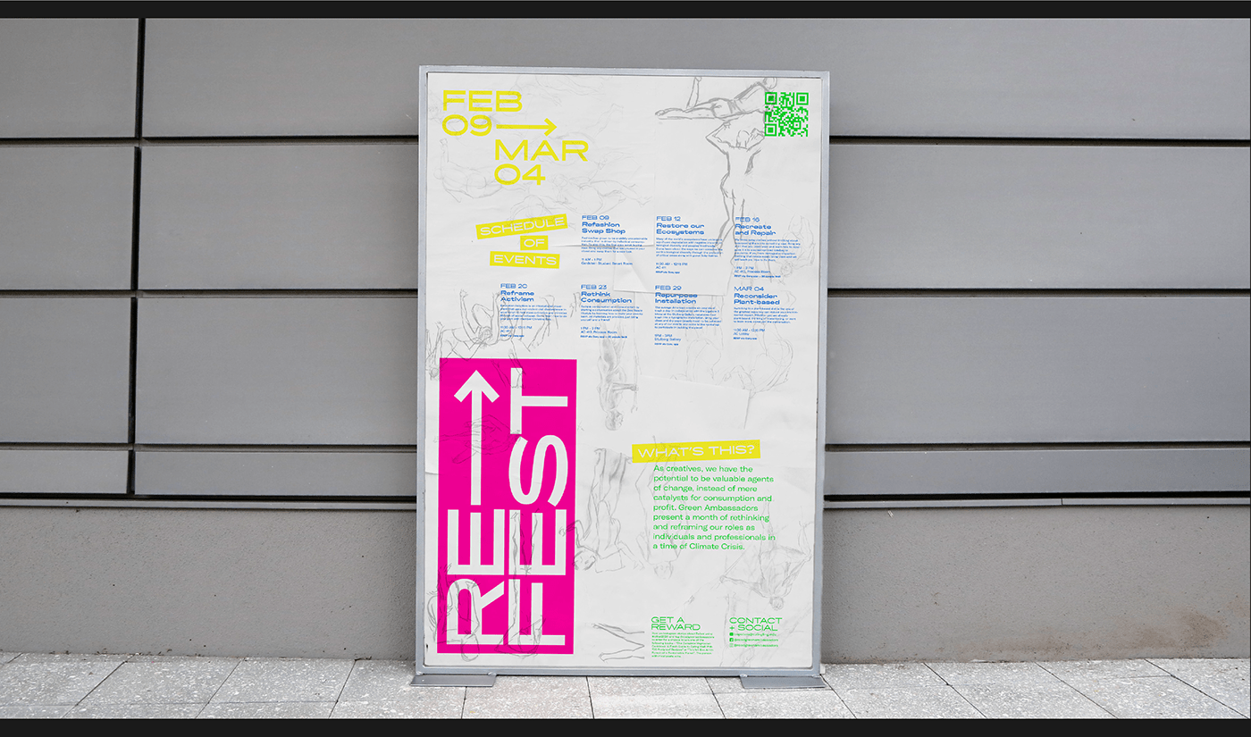 branding  campaign design eco environmental Event installation printmaking Sustainability sustainabledesign 
