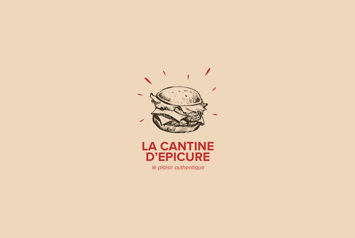 burger foodtruck restaurant ketchup red 3D identity Logotype Fries Food 