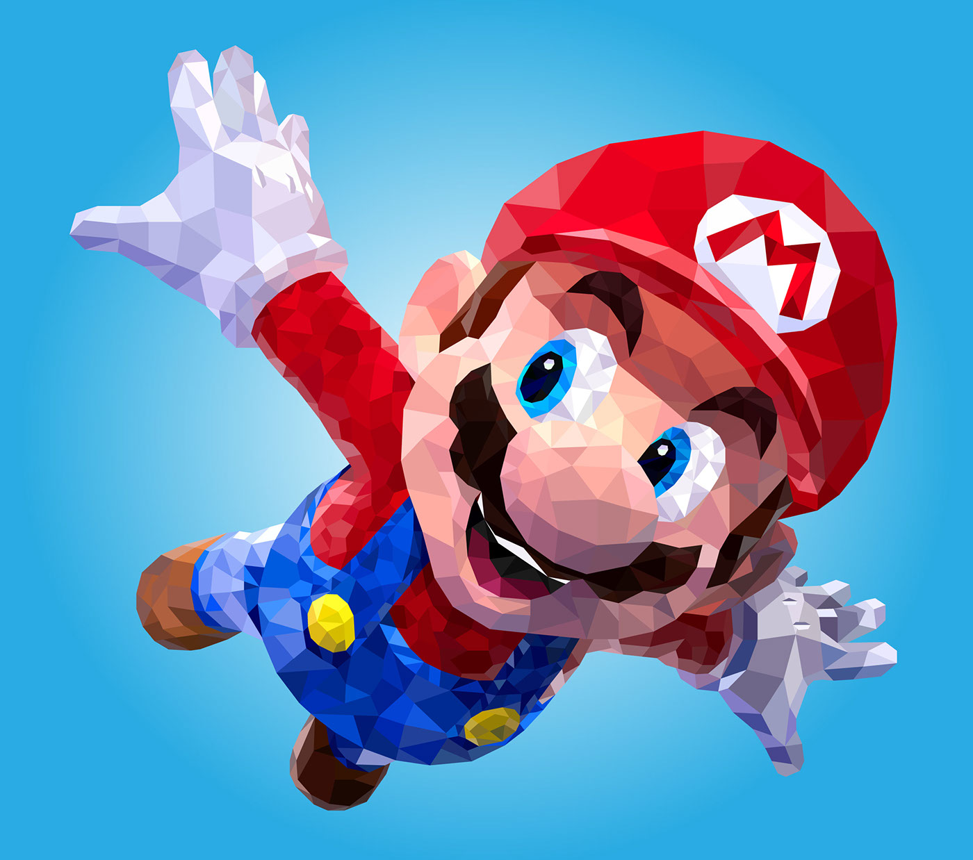 Super Mario Low Poly mario Nintendo poligons poligonos