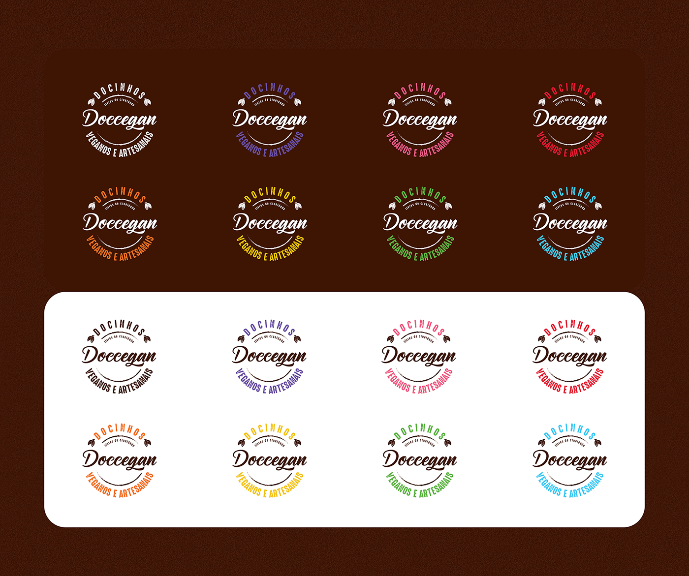artesanal brand chocolate Doce identidade visual logo sweet vegan vegana Vegano