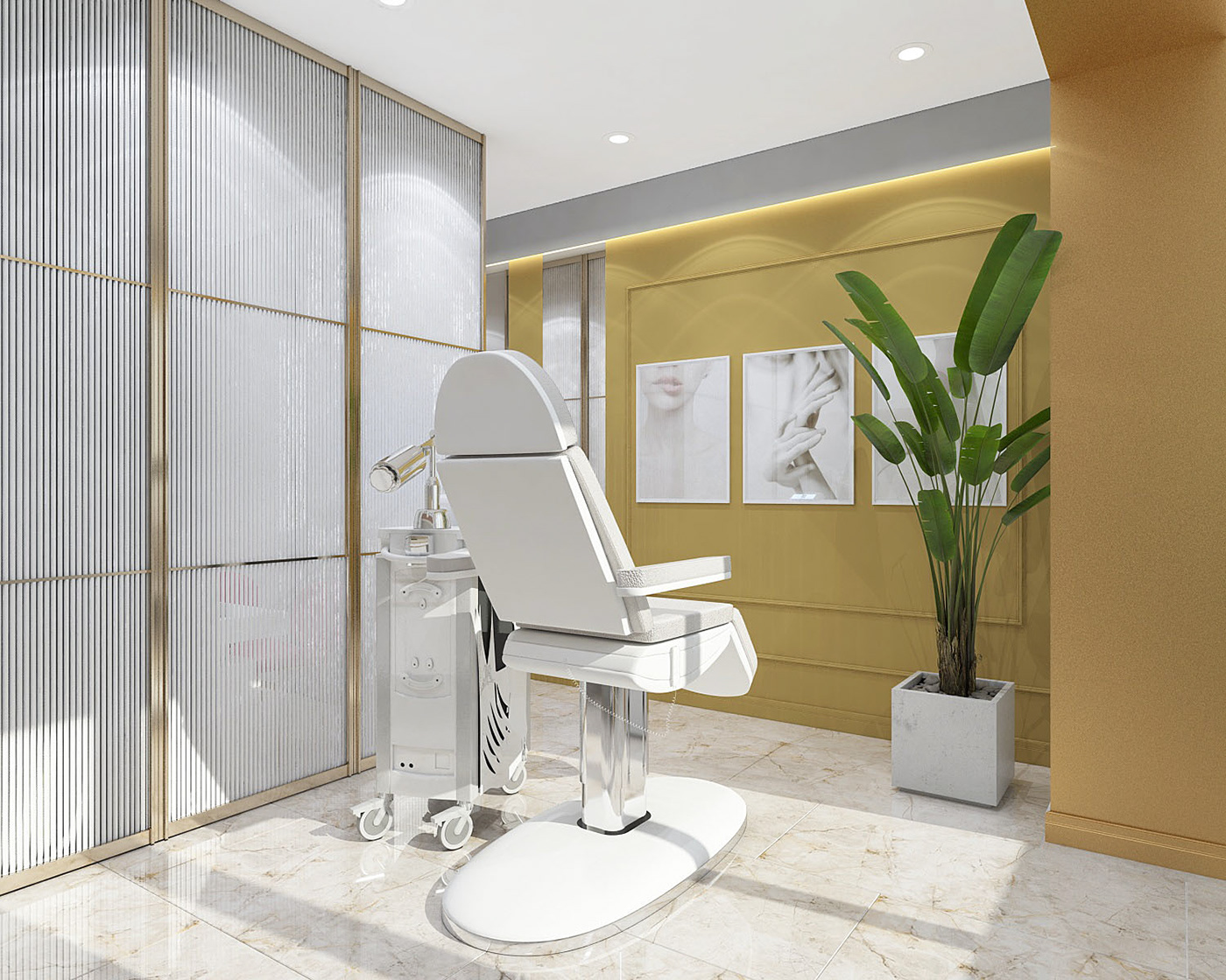 architecture interior design  INTERIOR RENDERING Public Interior Render visualization clinic medical center