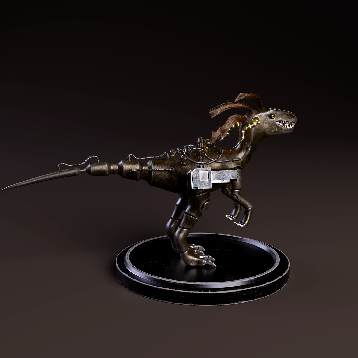Maya Substance Painter 3d modeling 3D Zbrush velociraptor Dinosaur zbrush sculpt