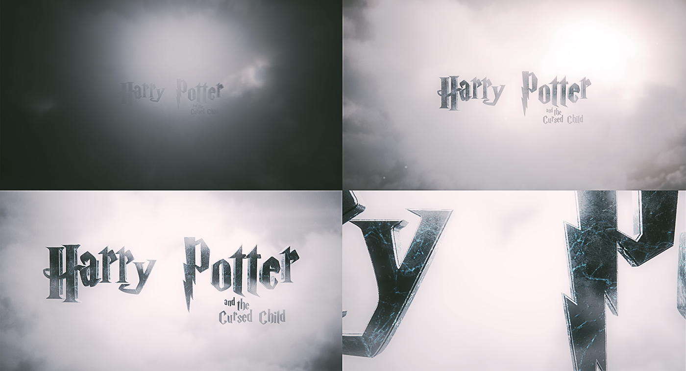 harry potter Cursed Child title sequence animation  Opening samuel timosson element 3D jk rowling