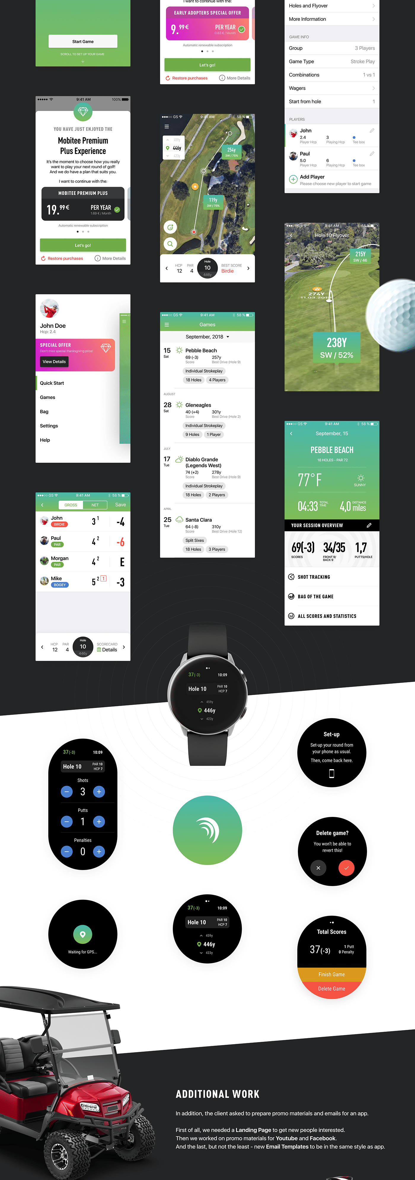 ux UI watchOS wearOS android ios sport application Figma product design 