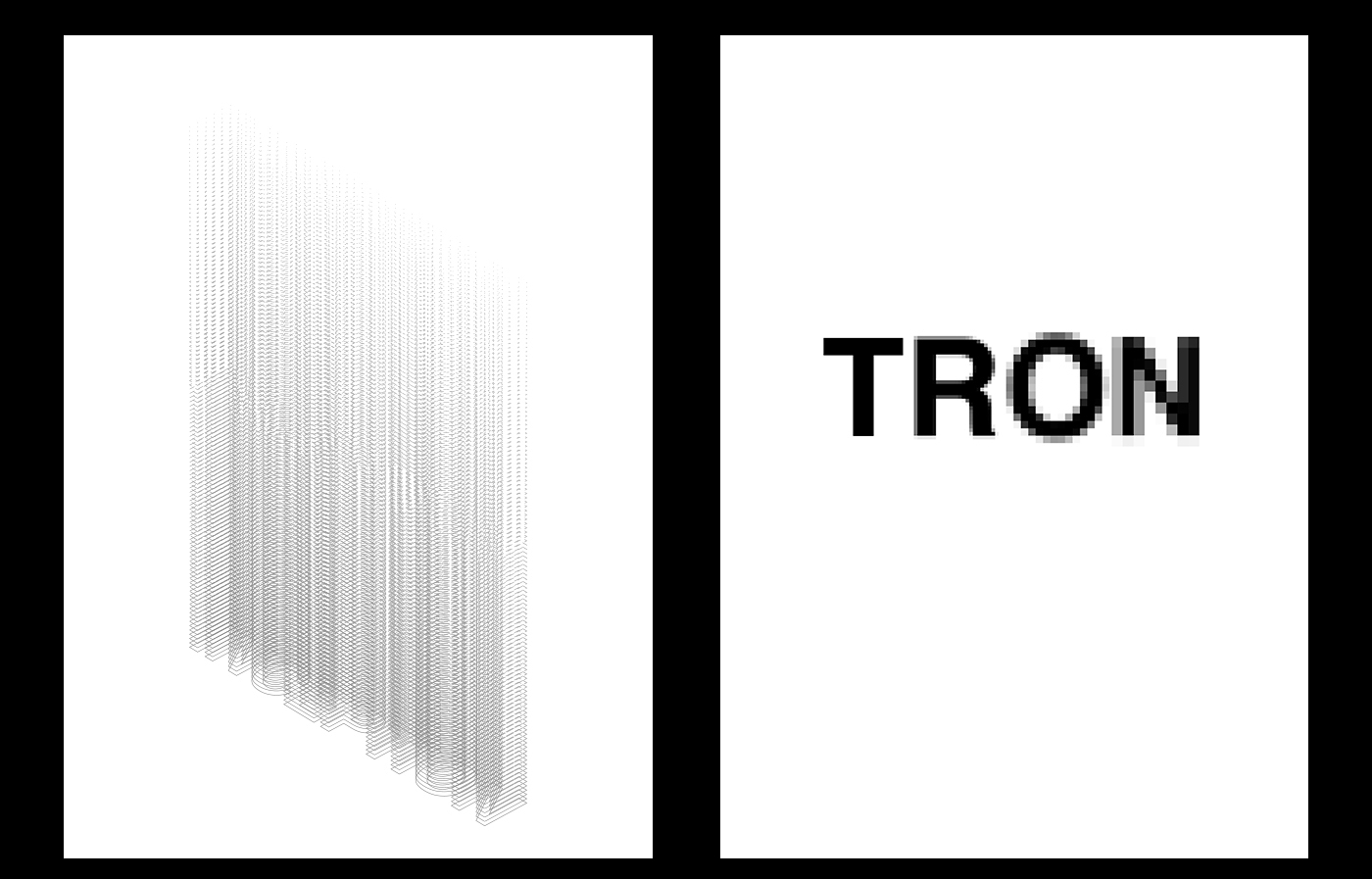 typographic movie poster black White concept HIGHLANDER frankenstein titanic Tron Casper inception godzilla king