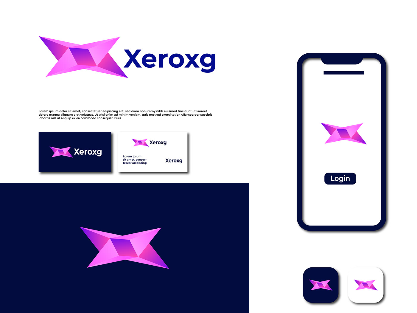 Branding X Letter Logo Design