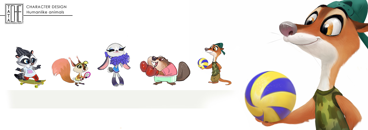 Character design  animation  animals Visual Development Character ILLUSTRATION  VisDev animaldesign