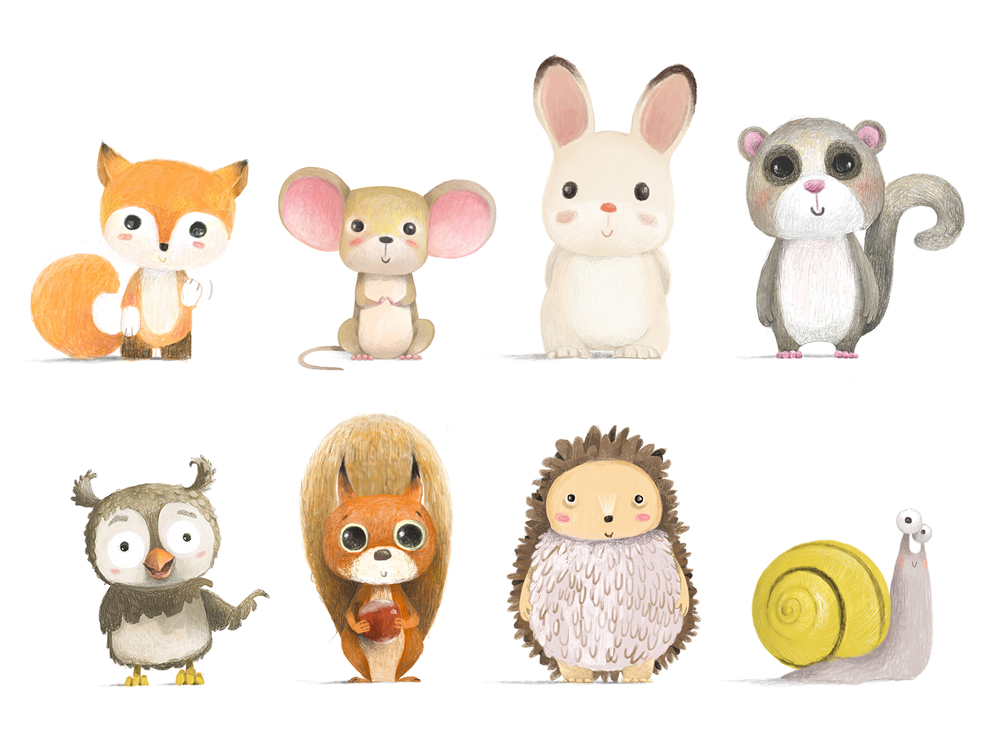 CUTE FOREST ANIMALS on Behance