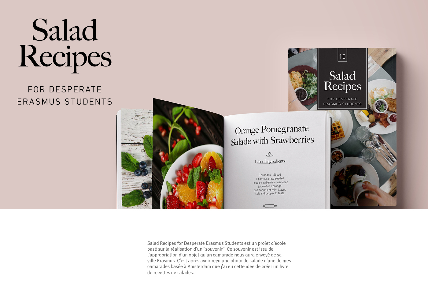 Layout salad recipe book ingredients cook cooking erasmus Students desperate Food 