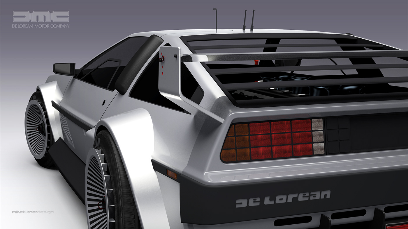 concept DeLorean DMC procar Racing Cyberpunk