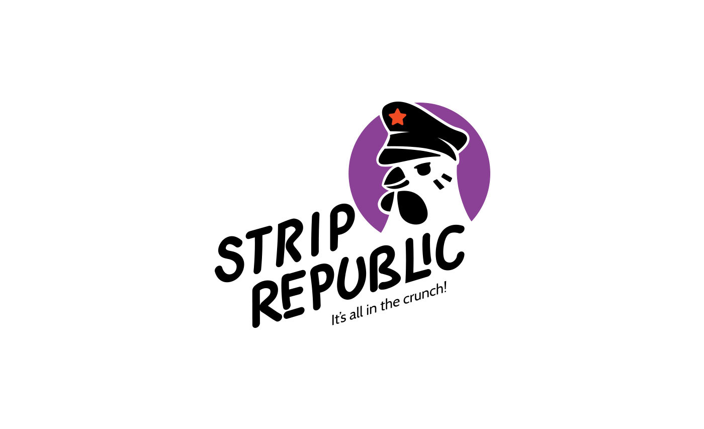 strip Republic Chick finger Food  Rooster Kuwait studioaio fastfood purple