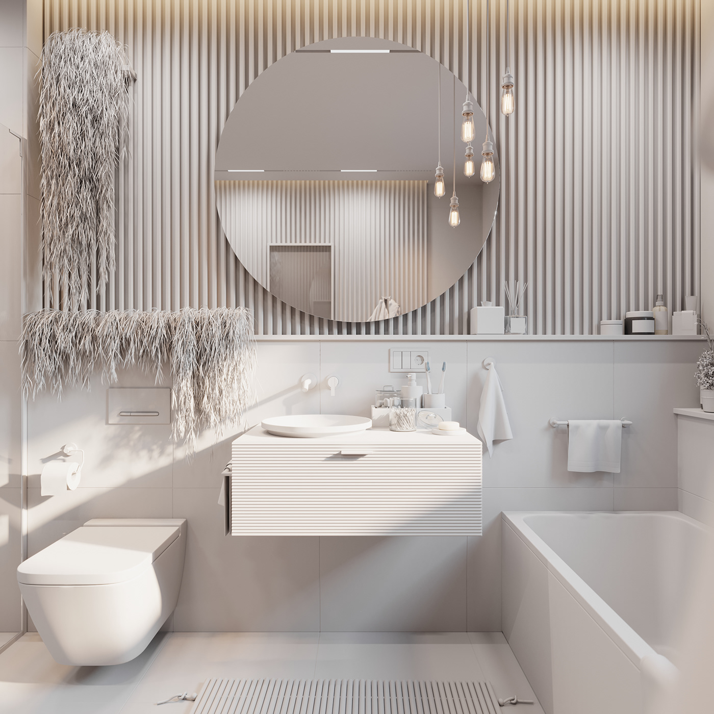 360° bad Badezimmer bath bathroom fisheye inbani modern panorama Villeroy