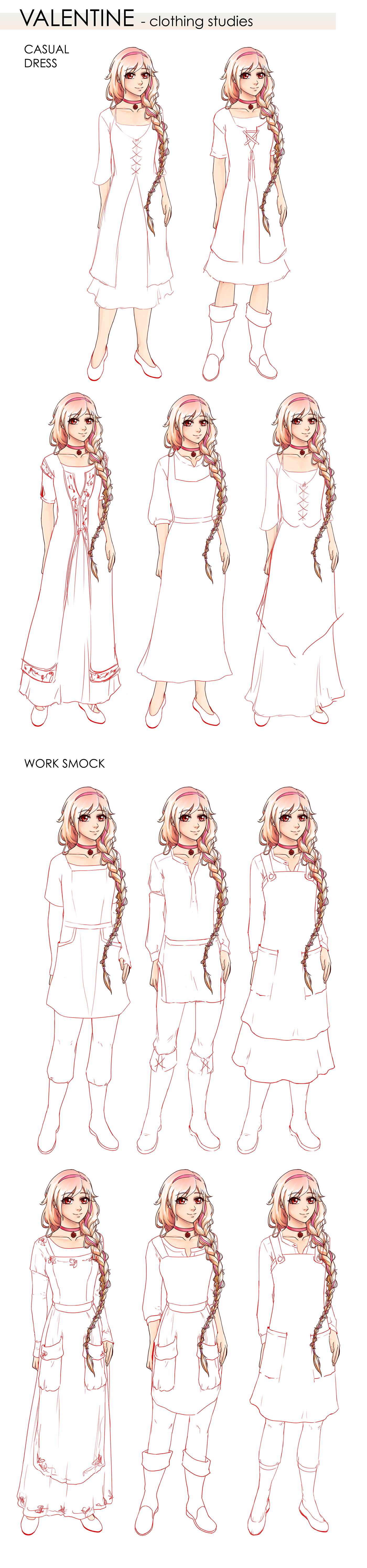 Character design  visual novel anime Digital Art  medieval