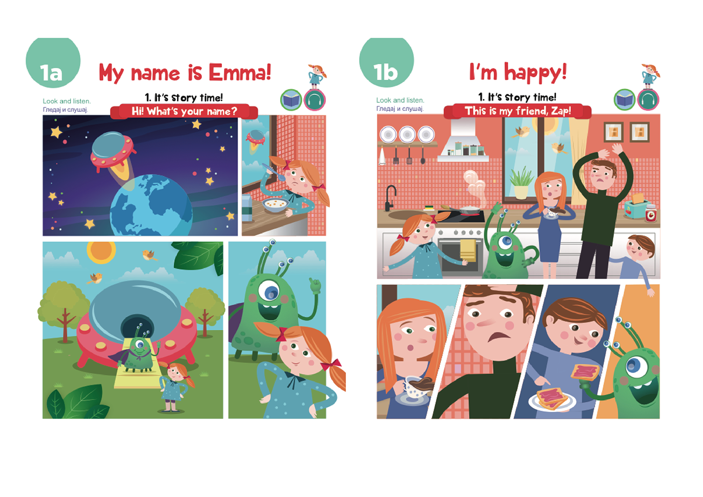 learning book children book english book emma and zap nasa kuca znanja gender neutral ILLUSTRATION  Character design  storytelling  