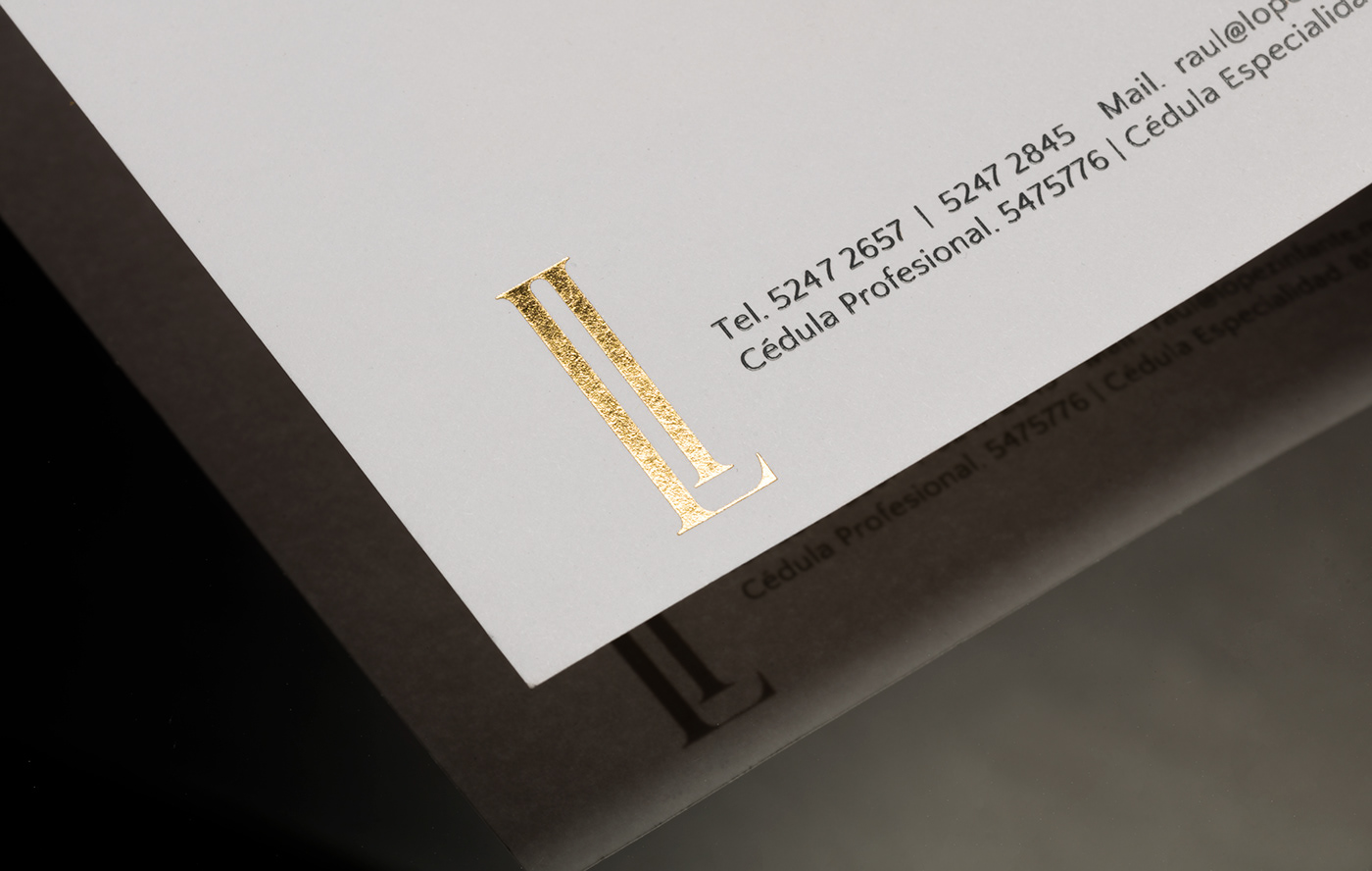 logo monogram branding  gold luxury elegant minimal doctor body foil