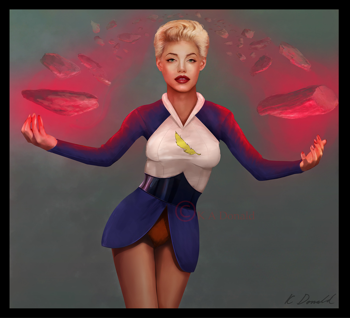 Light lass digital SuperHero Character legion of superheroes female anatomy figure photoshop Illustrator