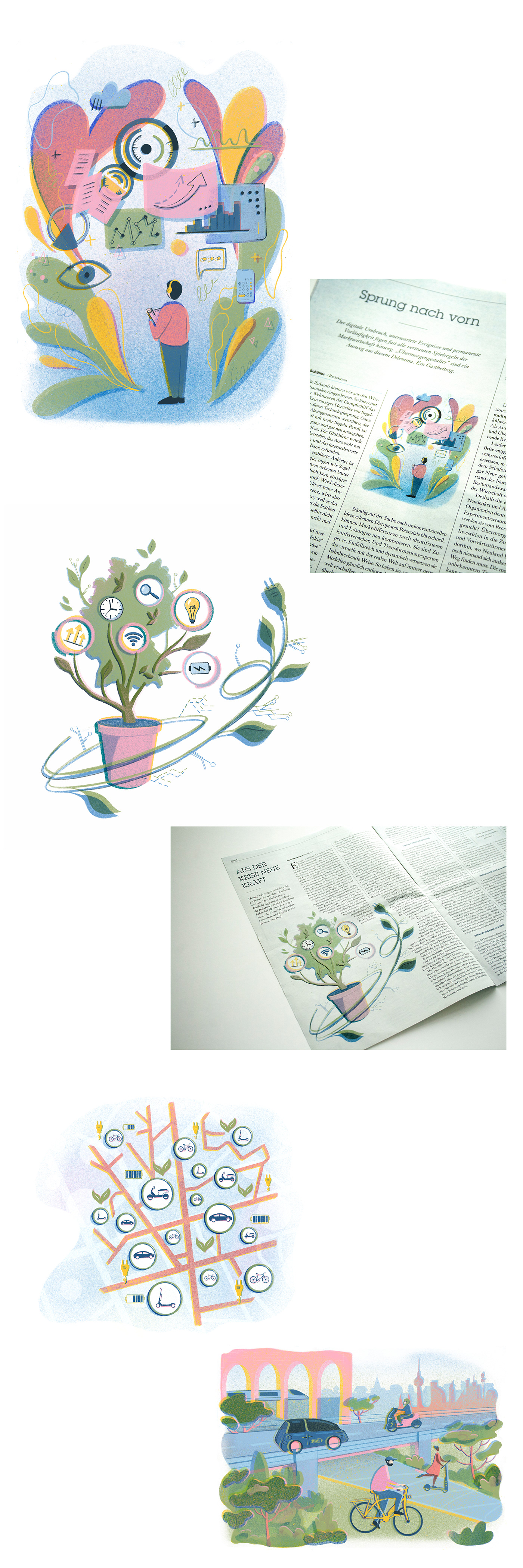 design Digital Art  digital illustration editorial Editorial Illustration ILLUSTRATION  magazine Procreate
