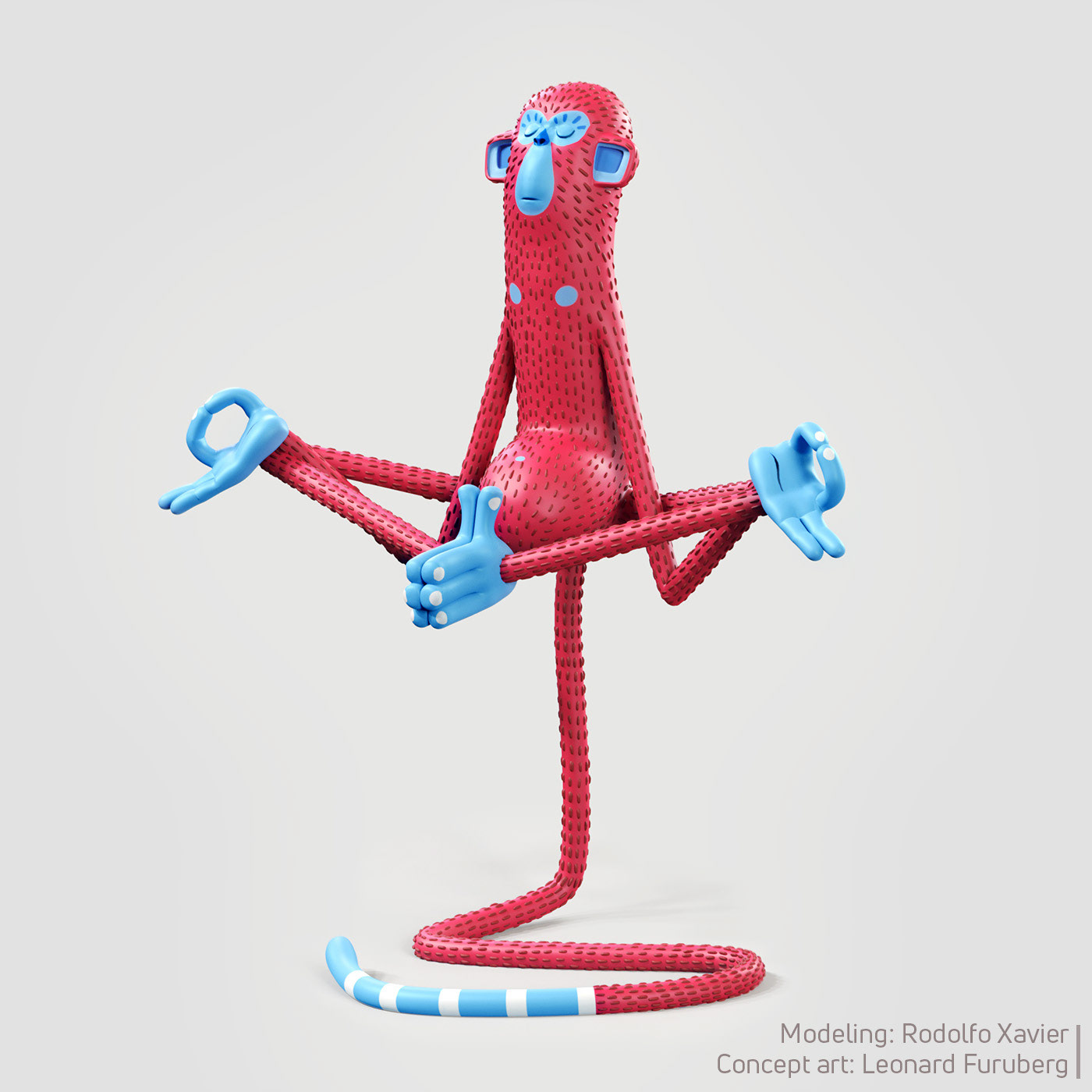 monkey 3D ILLUSTRATION  Brasil animation  modeling rendering Zbrush cartoon graphic design 