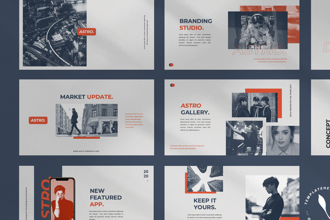 branding  guideline Keynote portfolio Powerpoint presentation template Theme