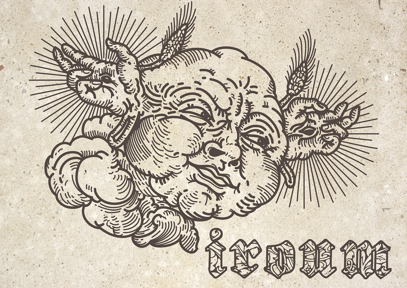 ILLUSTRATION  medieval art design xilografia alchemy alchimia tattoo