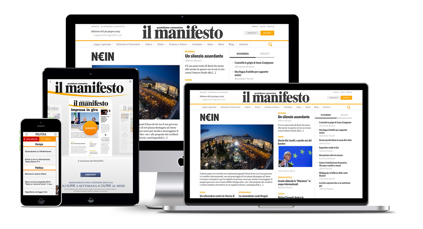 News Design il manifesto news Digital Publishing